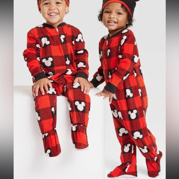 Disney 100 Mickey Mouse Matching Family Union Suit Hooded Toddler - Picture 1 of 3